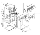 Kenmore 198MF11EL-H freezer cabinet parts diagram