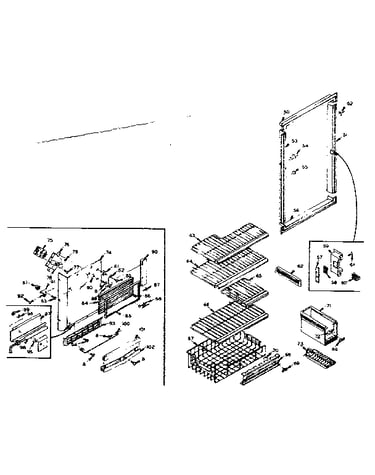 Freezer cabinet parts