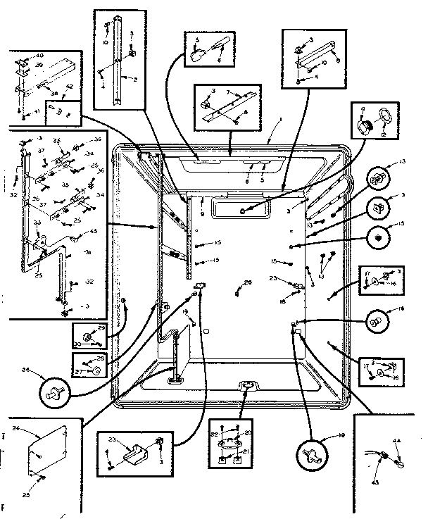 Refrigerator liner parts