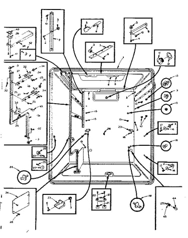 Refrigerator liner parts