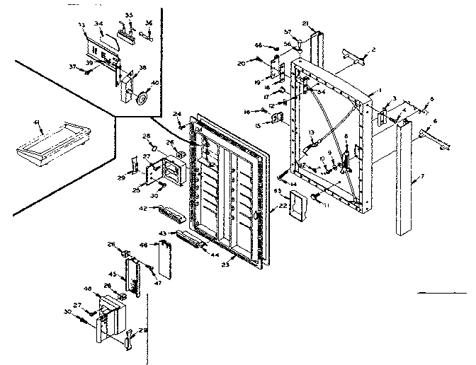 Refrigerator door parts