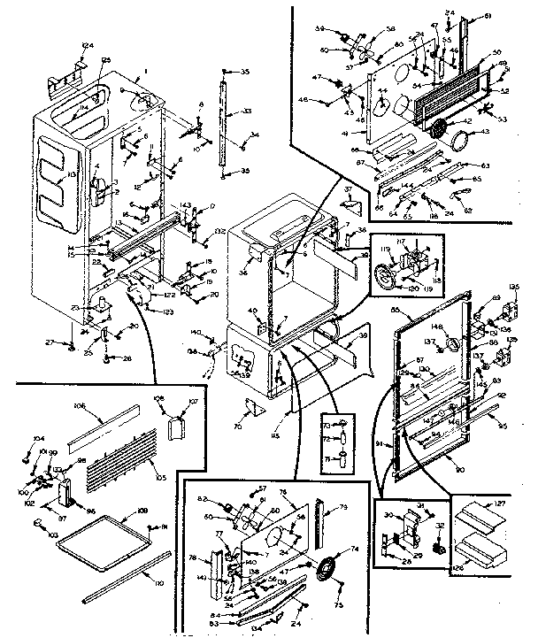 Refrigerator cabinet parts