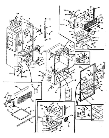 Refrigerator cabinet parts