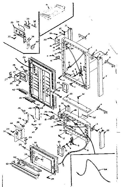 Refrigerator door parts