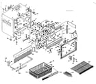 Kenmore 198NF6G freezer cabinet parts diagram