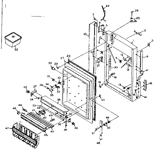 Freezer door parts