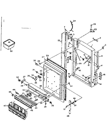 Freezer door parts
