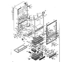 Kenmore 198N18G cabinet parts diagram
