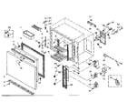 Kenmore 198400 cabinet and controls diagram
