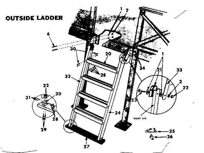 Outside ladder