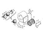 Kenmore 735413 blower assembly diagram
