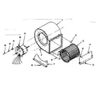 Kenmore 735413 p.s.c. blower assembly diagram