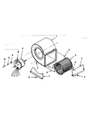 P.s.c. blower assembly