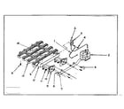 Kenmore 735413 burner & manifold assembly diagram