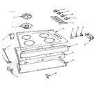 Kenmore 103700420 main top and body section diagram