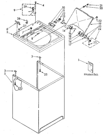 Top and cabinet