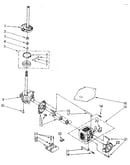 Brake, clutch, gearcase, motor and pump