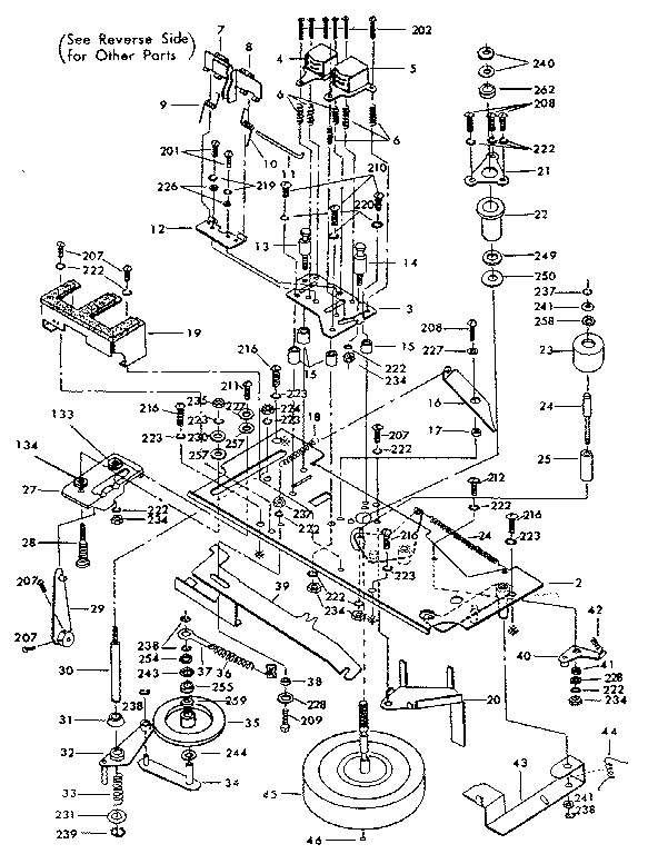 Mechanism (head area top view)