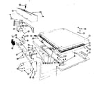 Kenmore 58764330 lid and console details diagram