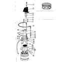 Kenmore 58764330 motor, heater, and impeller details diagram