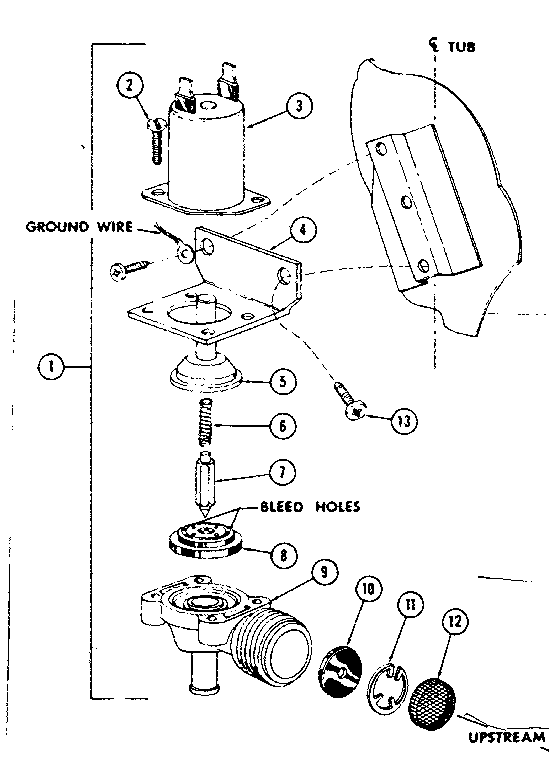 803470 WATER INLET VALVE ASSEMBLY