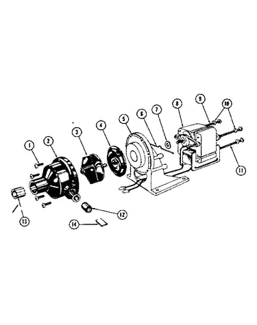 802356 pump and motor assembly