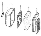 Craftsman 580328340 air cleaner assembly diagram