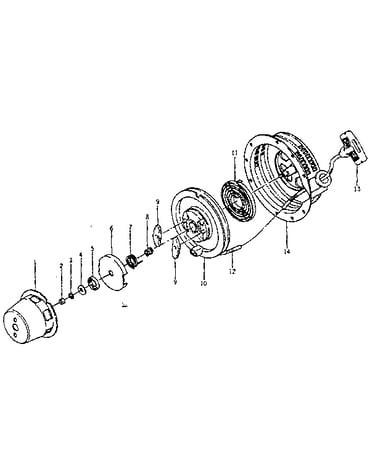 Recoil starter assembly