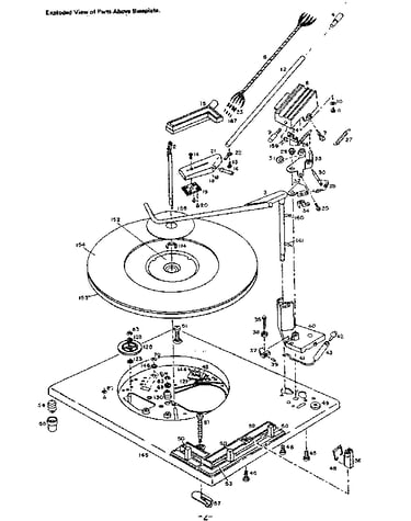 Parts above baseplate.