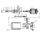 Onan BF-MS2666C starter parts group diagram
