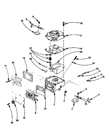 Carburetor parts group