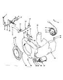 Governor, starter charging alternator & blower housing group