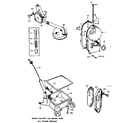 Onan BF-MS2379B gear cover, oil base and oil pump group diagram