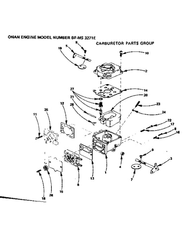 Carburetor parts group
