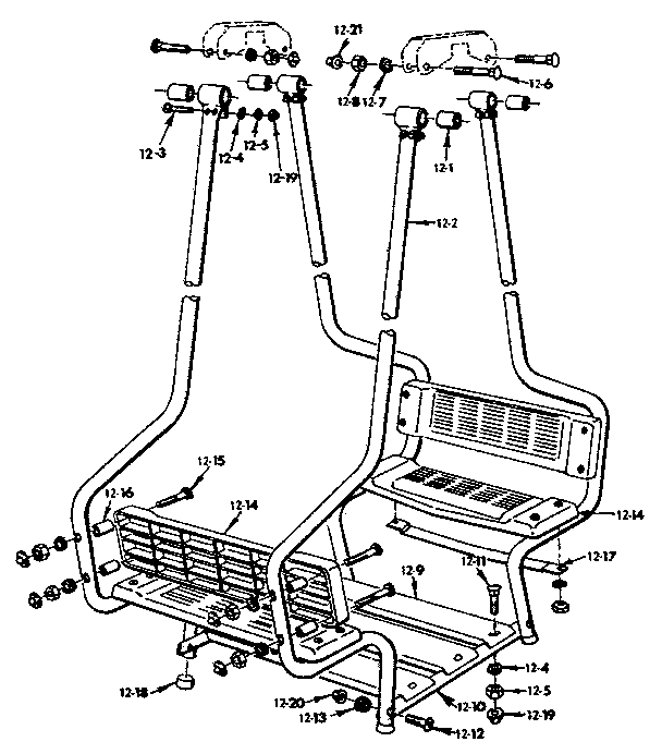 Lawn swing assembly