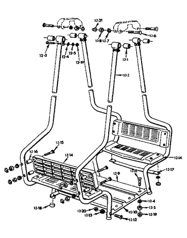 Lawn swing assembly