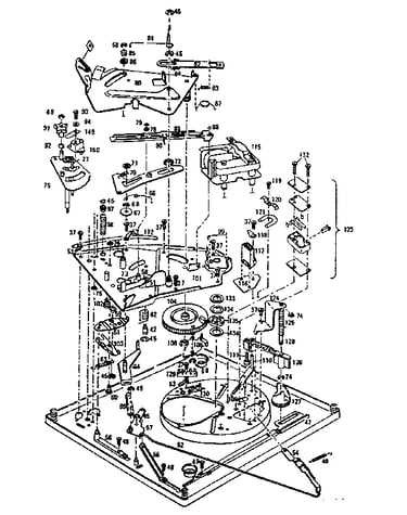 Parts below baseplate