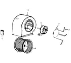 ICP NDOC125AH01 blower assembly diagram
