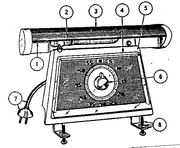 Parts diagram for kenmore top lamp