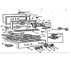 Kenmore 103253010 backguard and maintop section diagram