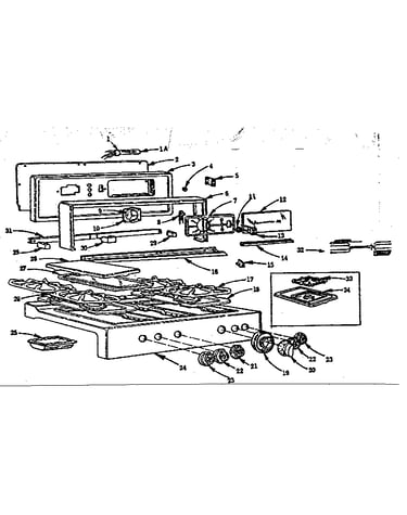 Backguard and maintop section