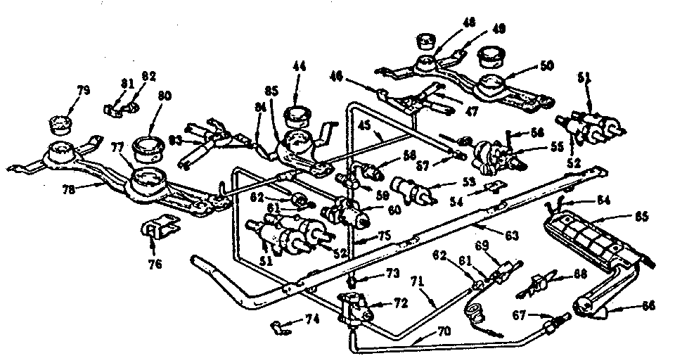 Burner section