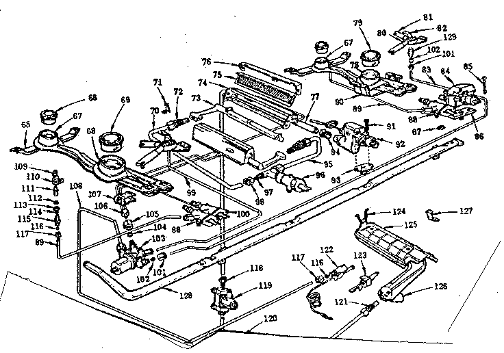 Burner section
