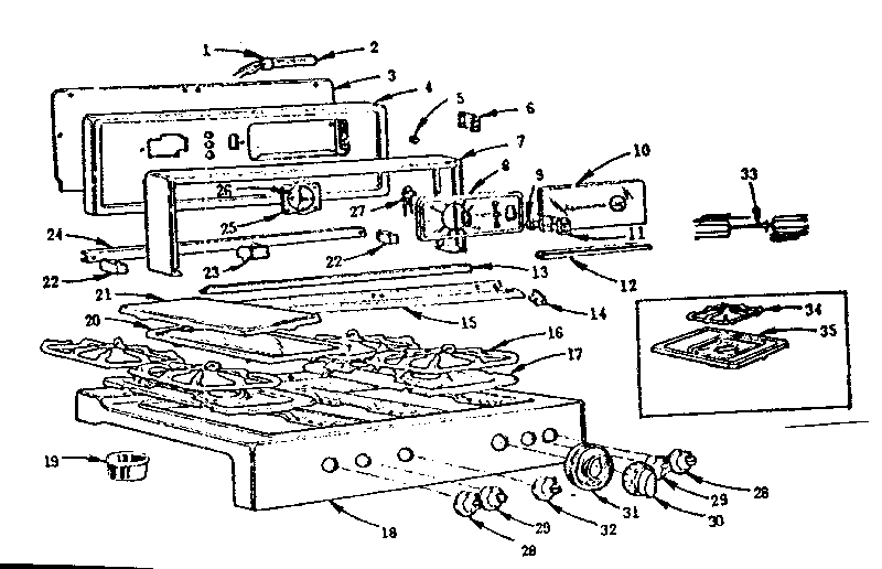 Backguard and main top