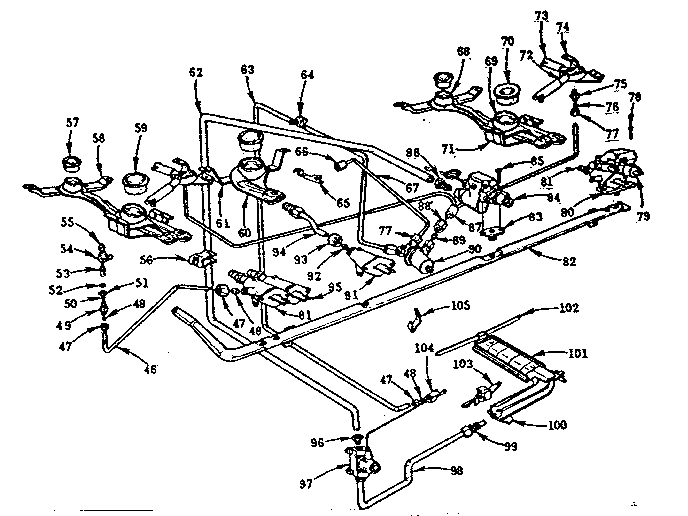 Burner section