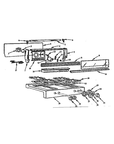 Backguard and main top