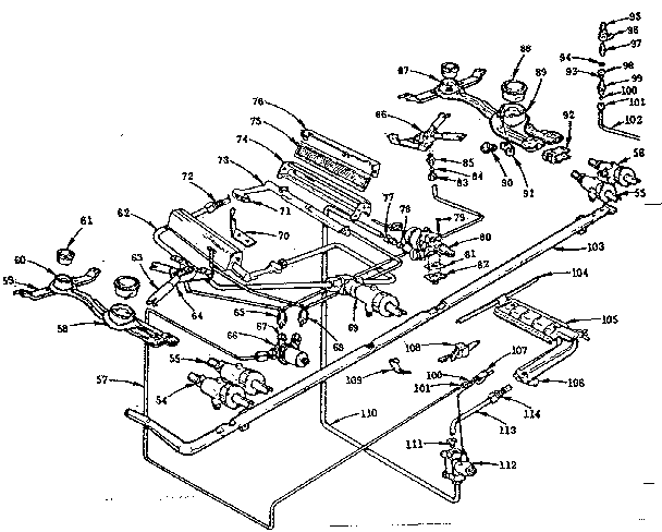 Burner section