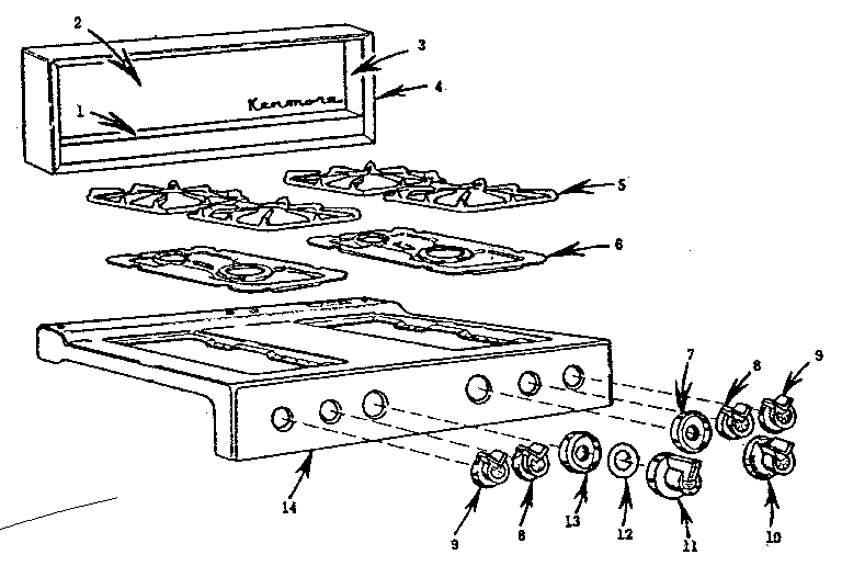 Backguard and main top