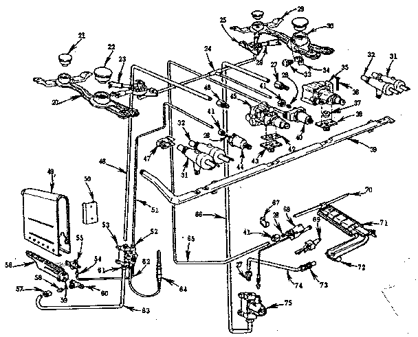 Burner section