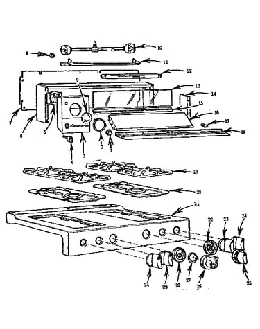 Backguard and main top